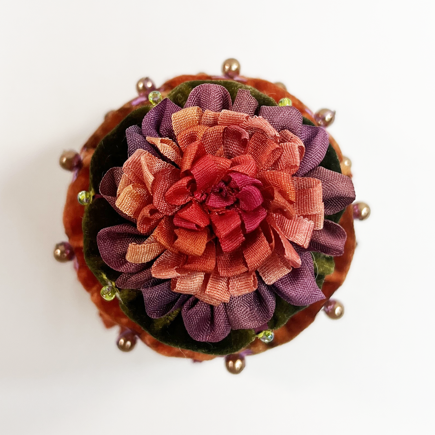 Fall Bouquet Turban Pincushion
