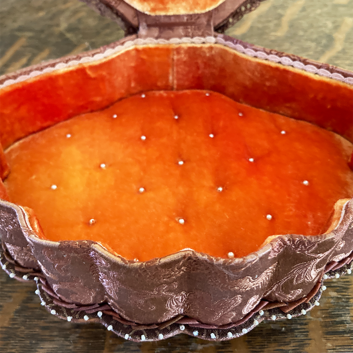 Cinnamon Scalloped Seashell Box