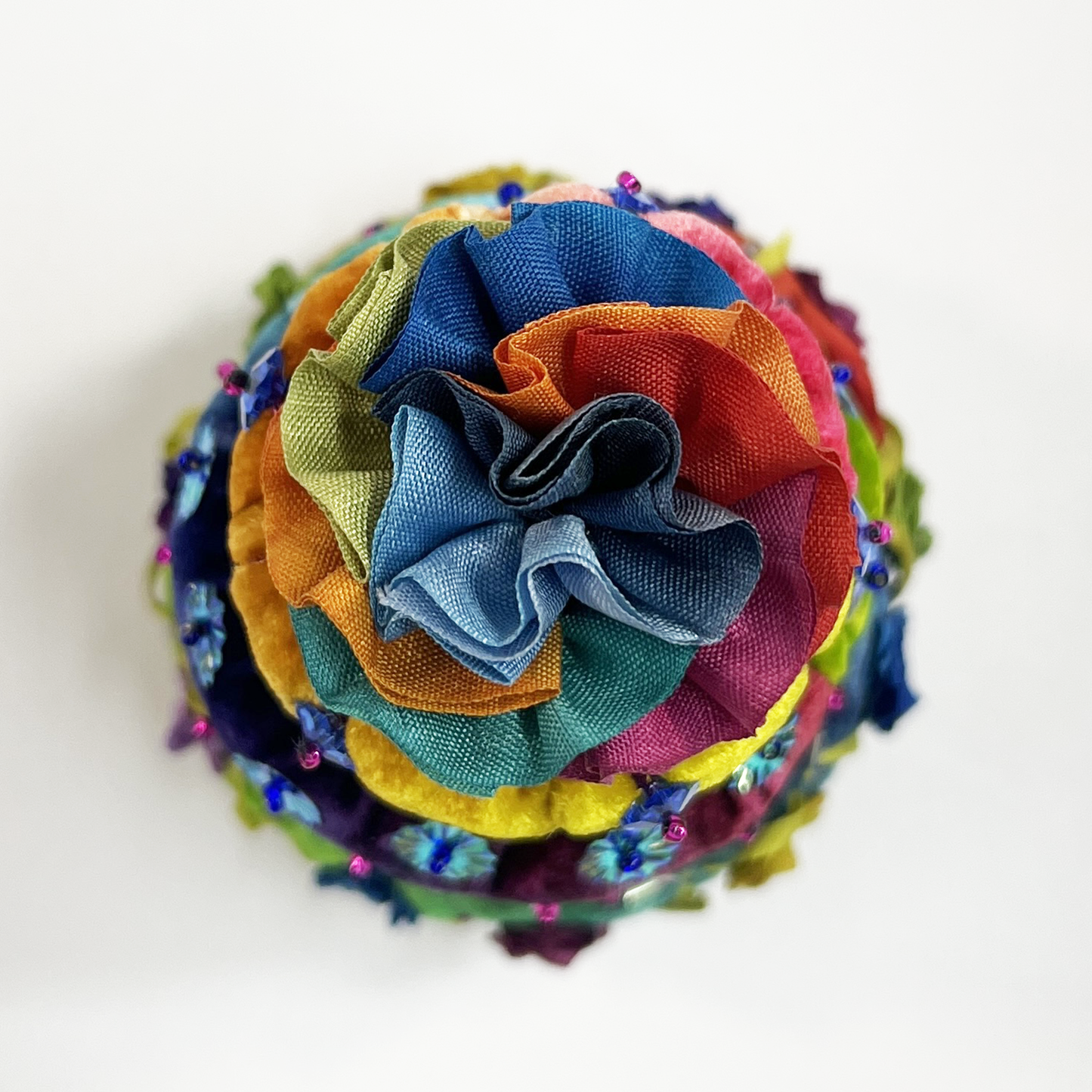 Disco Rainbow Turban Pincushion