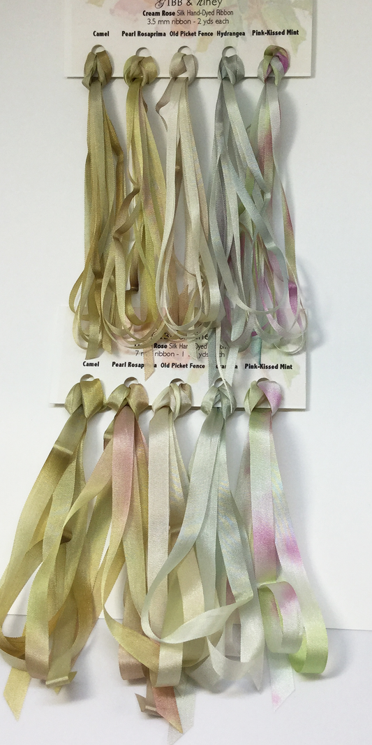 Cream Rose Ribbon Set