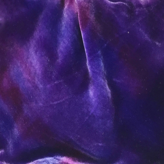 Violet Blue Silk Velvet