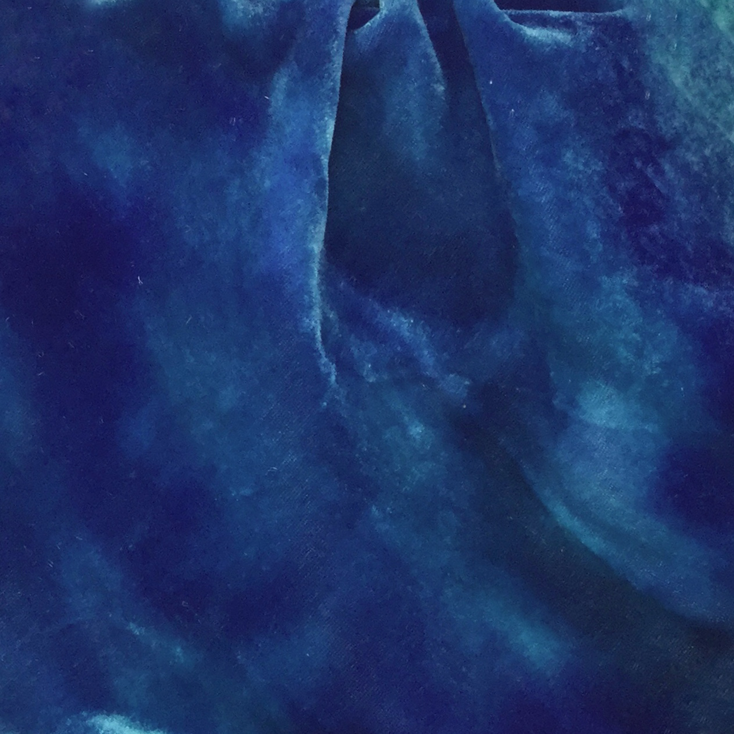 Ocean Blue Silk Velvet