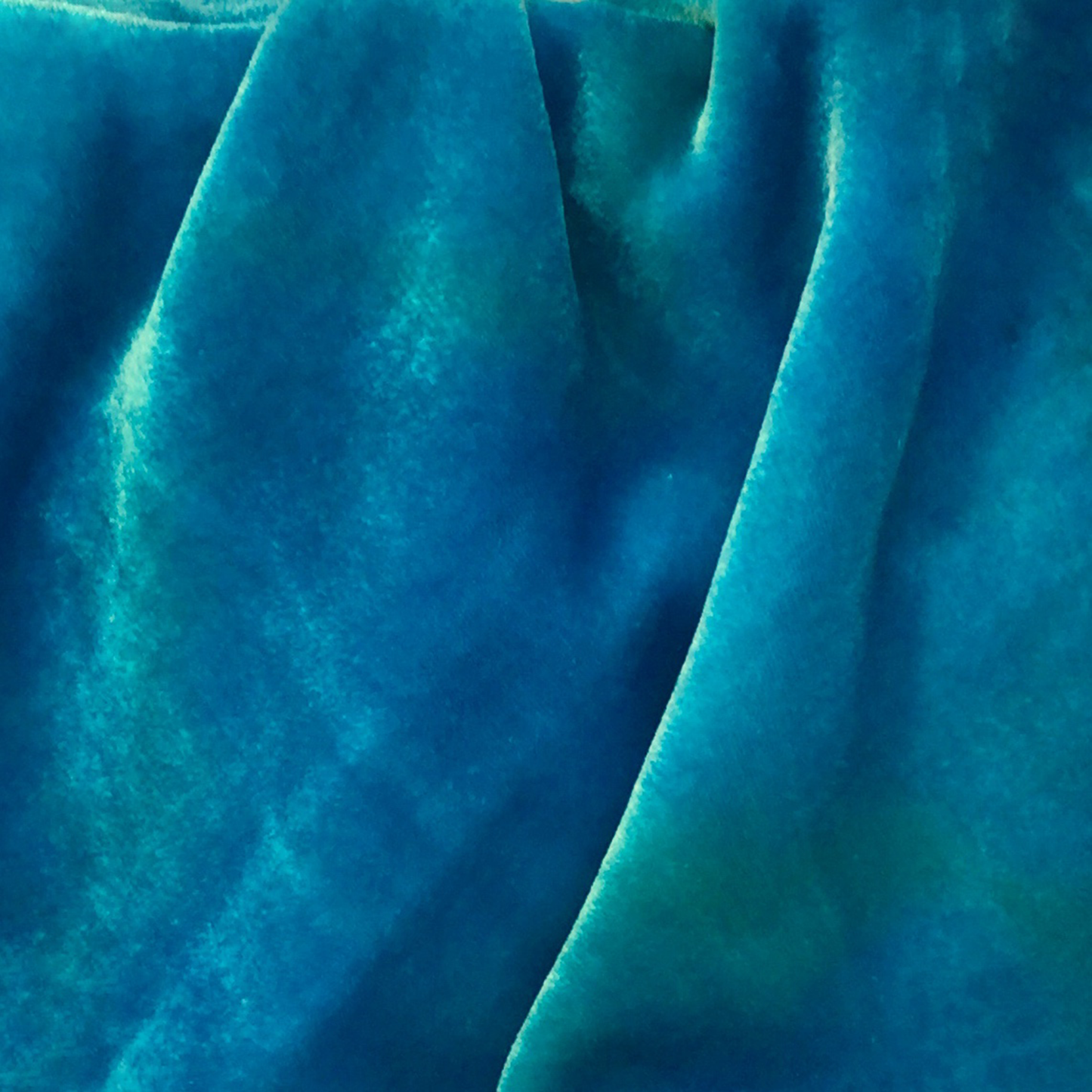 Island Blue Silk Velvet