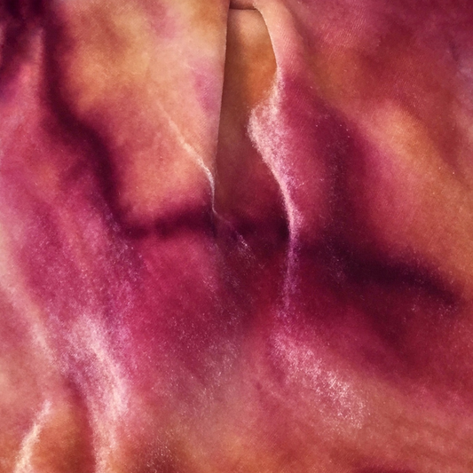 Coral Sherbet Silk Velvet