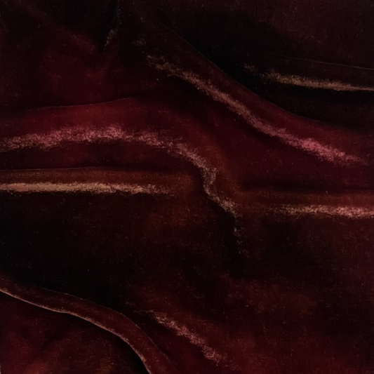 Brown Garnet Silk Velvet