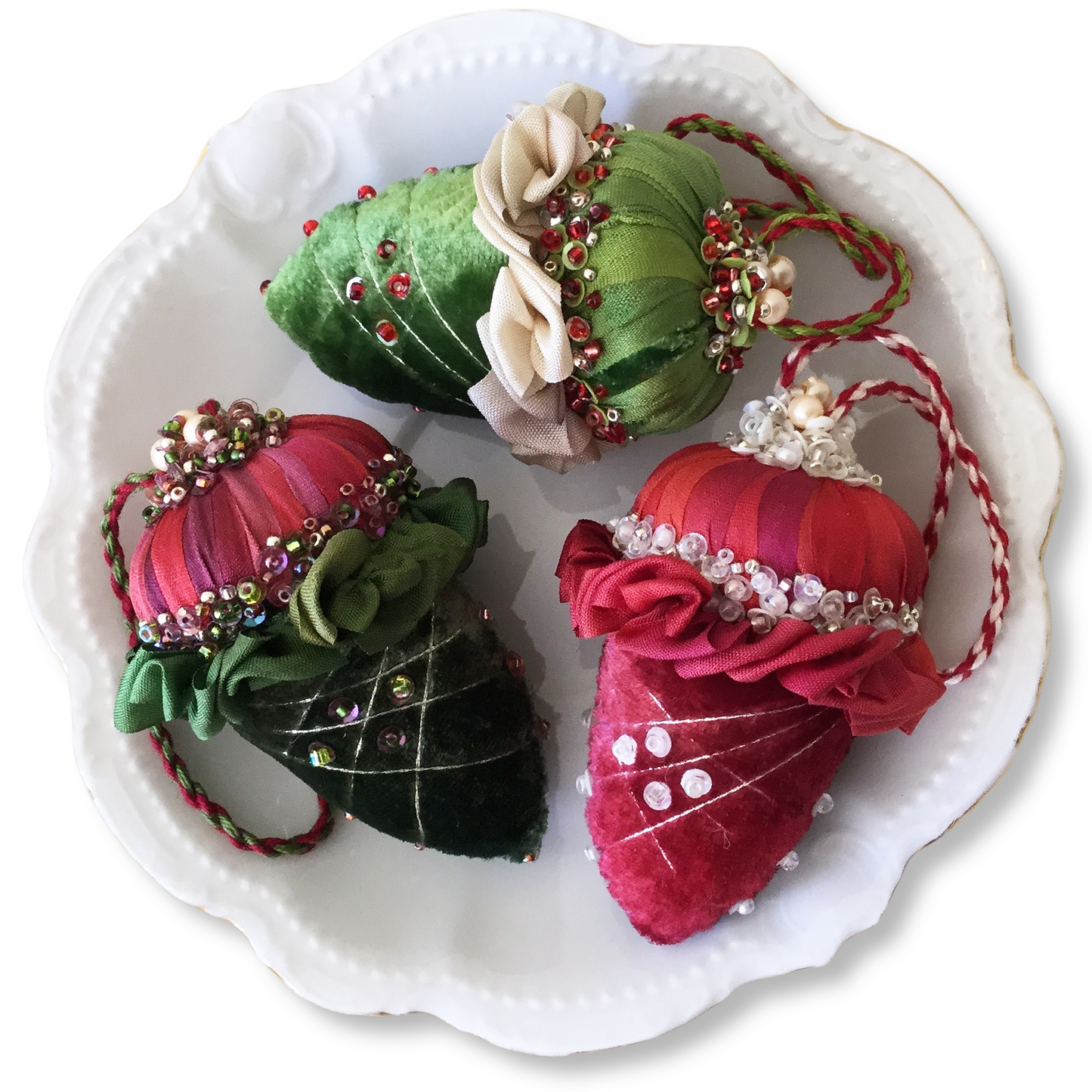 Christmas Velvet Acorns