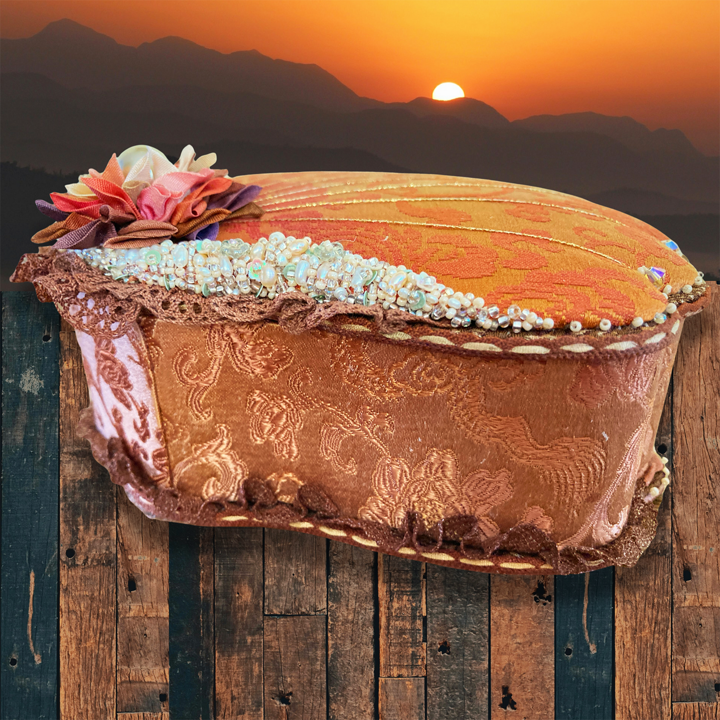 Cinnamon Scalloped Seashell Box