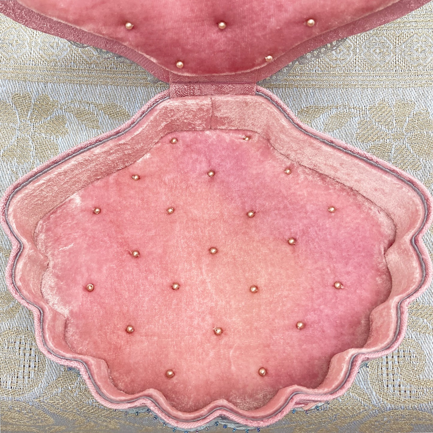 Cedar Rose and Storm Scalloped Seashell Box