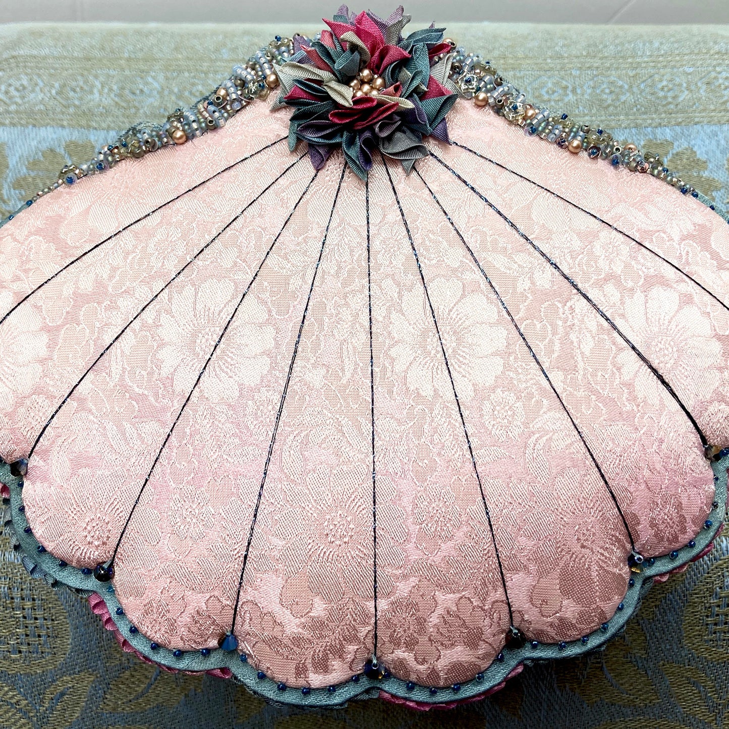 Cedar Rose and Storm Scalloped Seashell Box