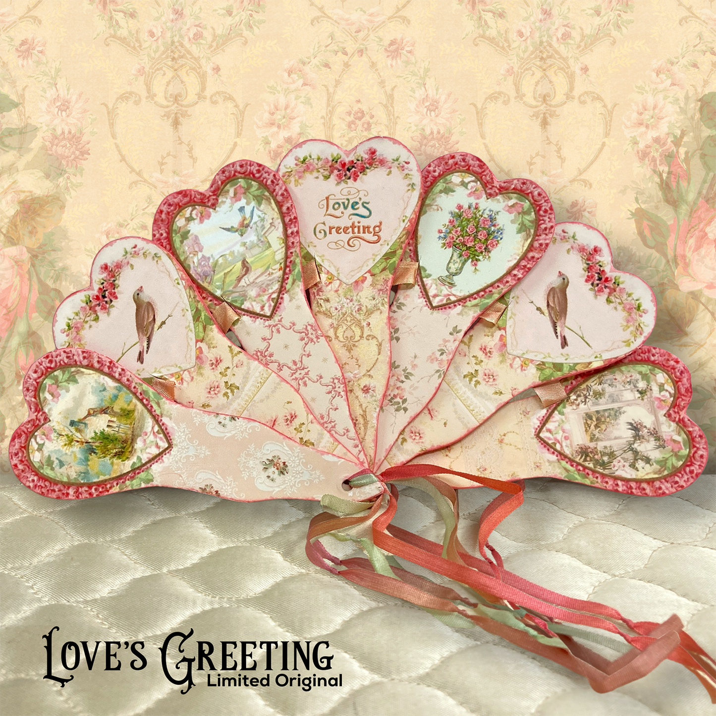 Love's Greeting Handcrafted Fan
