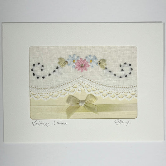 Floral Scroll with Rhinestones