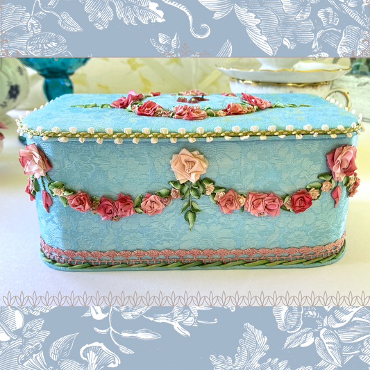 Tiffany Treasure Chest with Rococo Embroidery